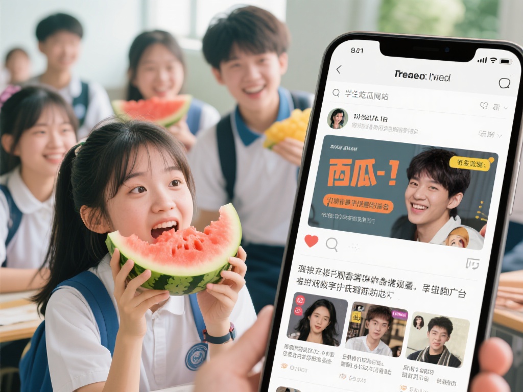 随着社交媒体和数字平台的普及，学生吃瓜网